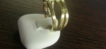 Handgemaakt Gouden ring met Edelsteen .